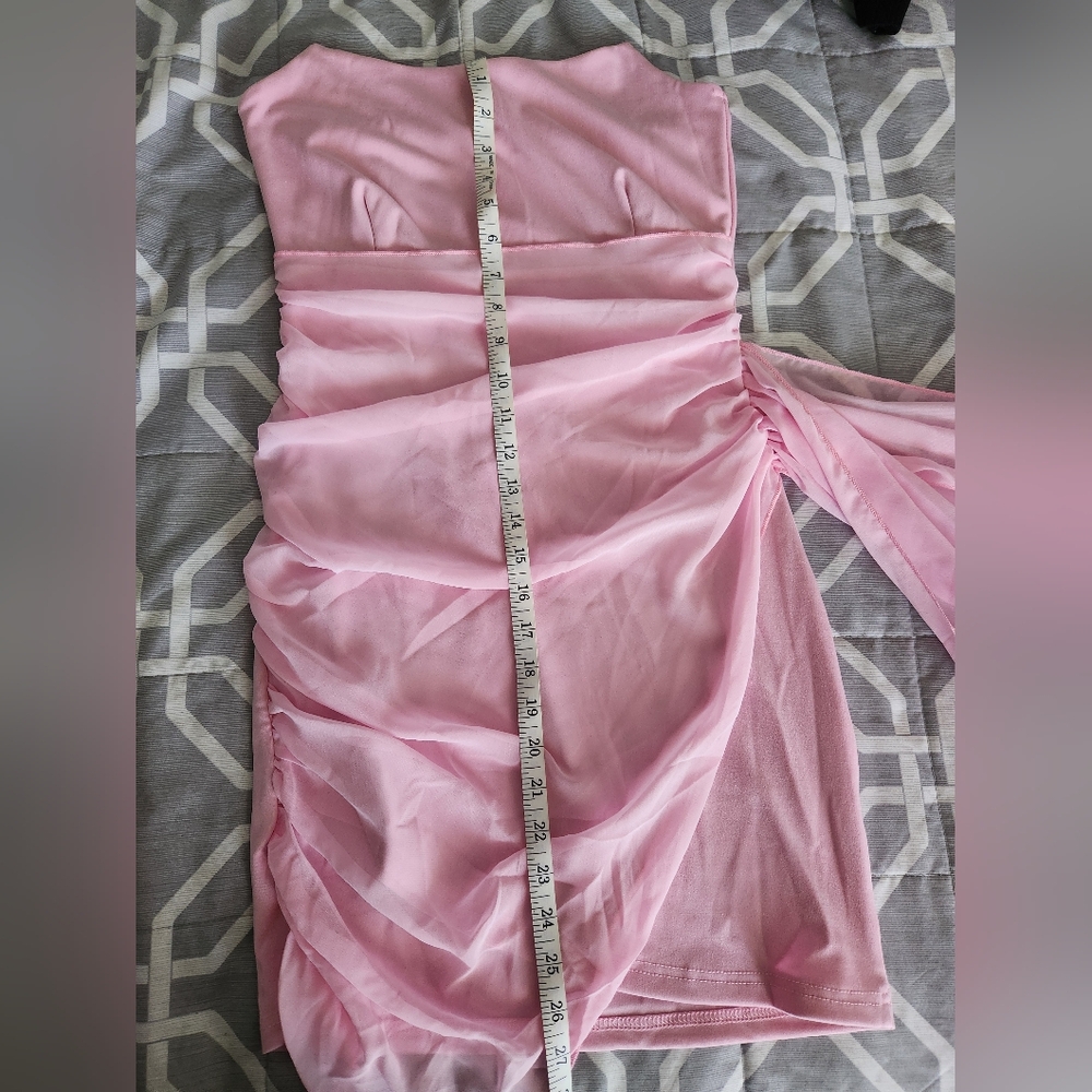 Pink Strapless Dress - Picture 5 of 5
